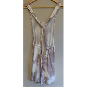 Topshop Open Racerback Tie-Dye Dress